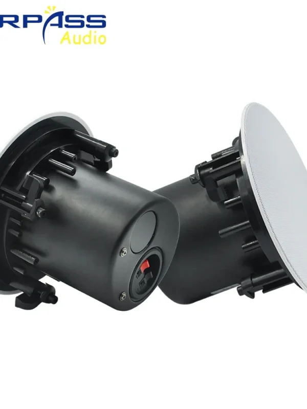 5inch 20W Coxial Ceiling Speaker Background Music Sound System Indoor Woofer Loudspeaker In Wall with Cover Can for Home Theater